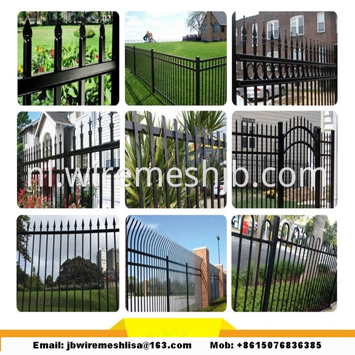 lPowder Coated Zinc Steel Fence Panels